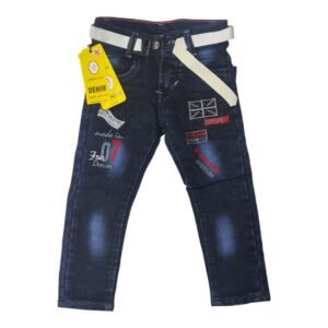 Boys : Jeans ( P 08 ) ( Color : Dark Blue ) ( Size : 30 ) ( 8 - 9 Years )