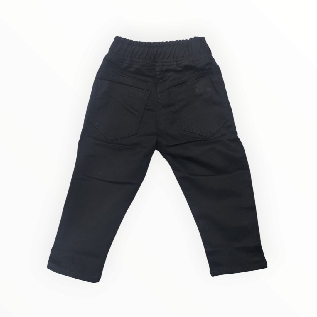 Boys : Cotton Jeans ( P 03 ) ( Color : Black ) ( Size : 20 ) ( 18 - 24 Month ) - Image 2