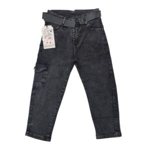 Boys : Jeans ( P 08 ) ( Color : Charcoal or faded grey ) ( Size : 30 ) ( 8 - 9 Years )