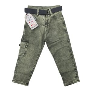Boys : Jeans ( P 08 ) ( Color : Faded grayish-green ) ( Size : 30 ) ( 8 - 9 Years )